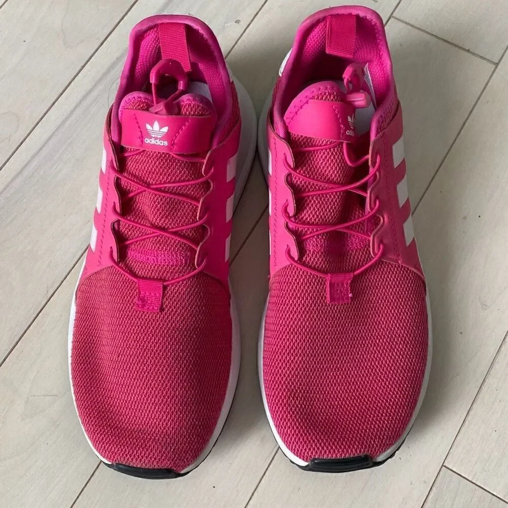 Adidas XPLR Low Top Lace Up Athletic Sneaker Shoes Pink White Stripes Size 5.5